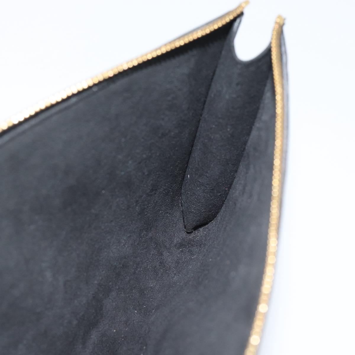 LOUIS VUITTON Epi Pochette Accessoires Pouch Black M52982 LV Auth 187872A