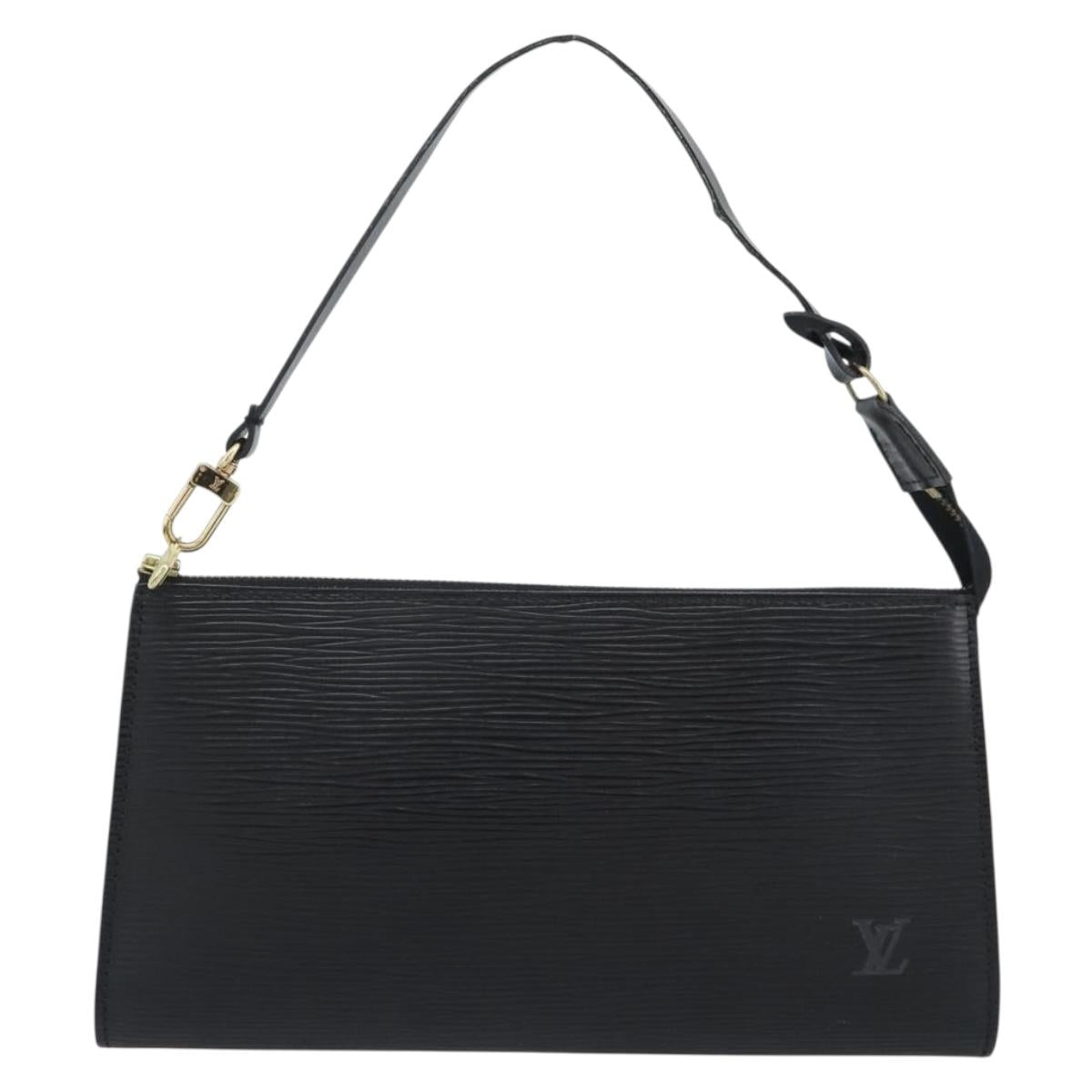 LOUIS VUITTON Epi Pochette Accessoires Pouch Black M52982 LV Auth 187872A