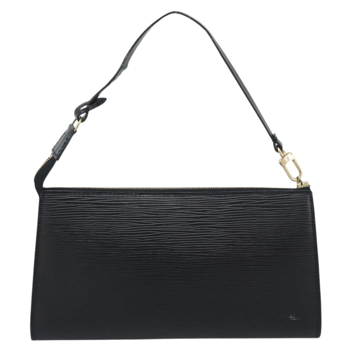 LOUIS VUITTON Epi Pochette Accessoires Pouch Black M52982 LV Auth 187872A
