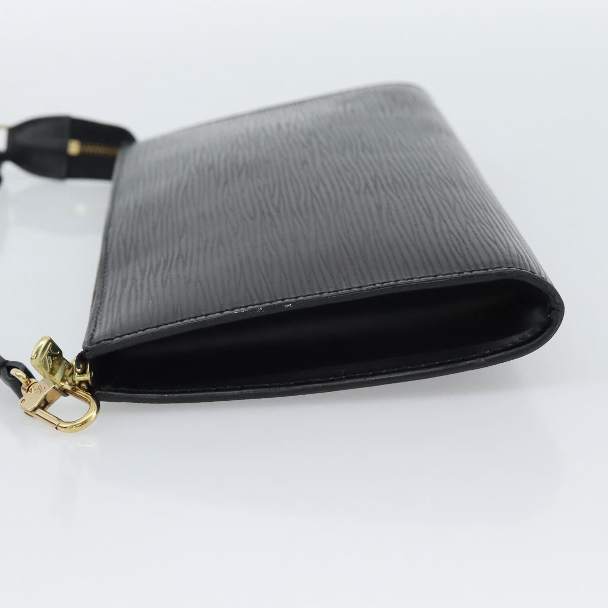 LOUIS VUITTON Epi Pochette Accessoires Pouch Black M52982 LV Auth 187872A