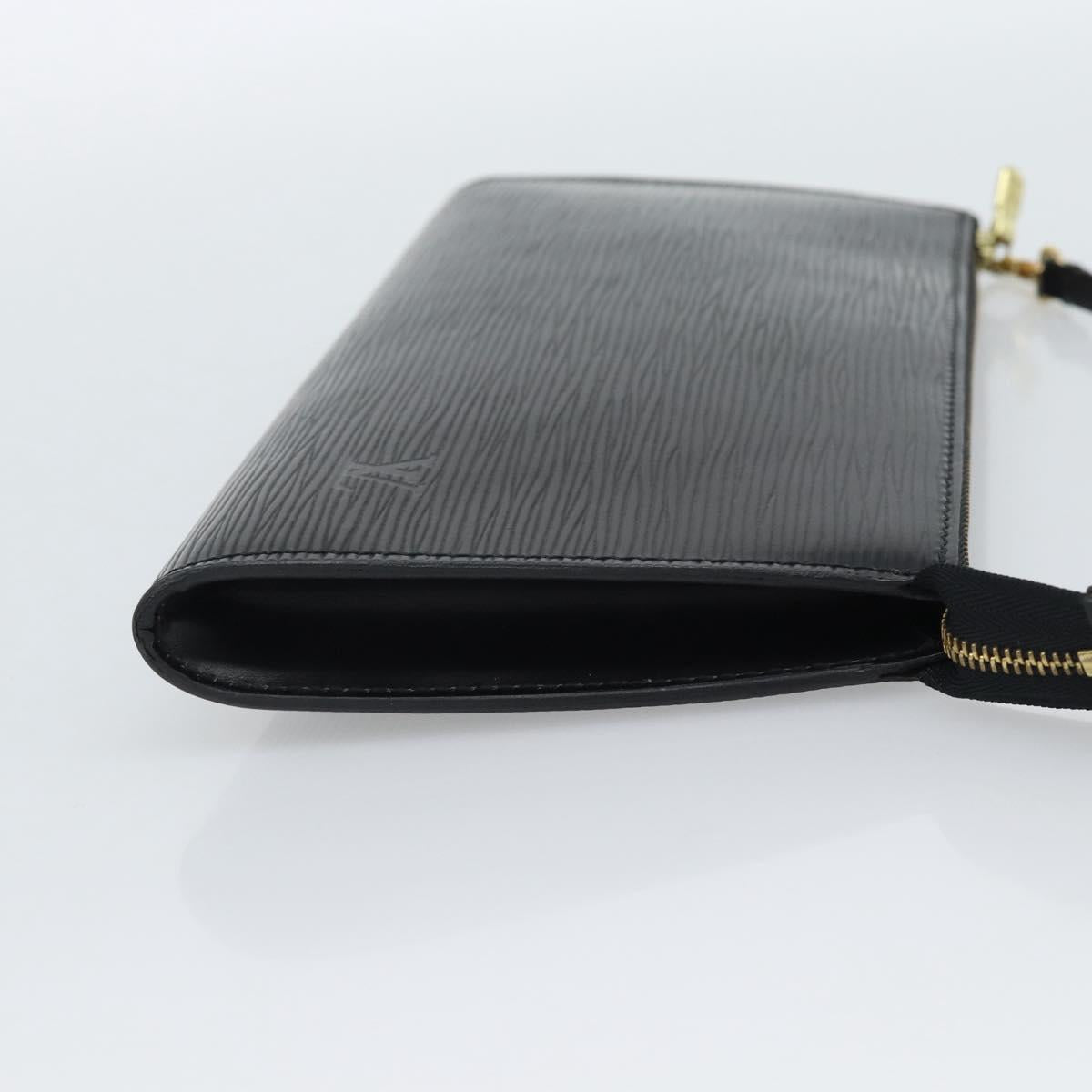 LOUIS VUITTON Epi Pochette Accessoires Pouch Black M52982 LV Auth 187872A