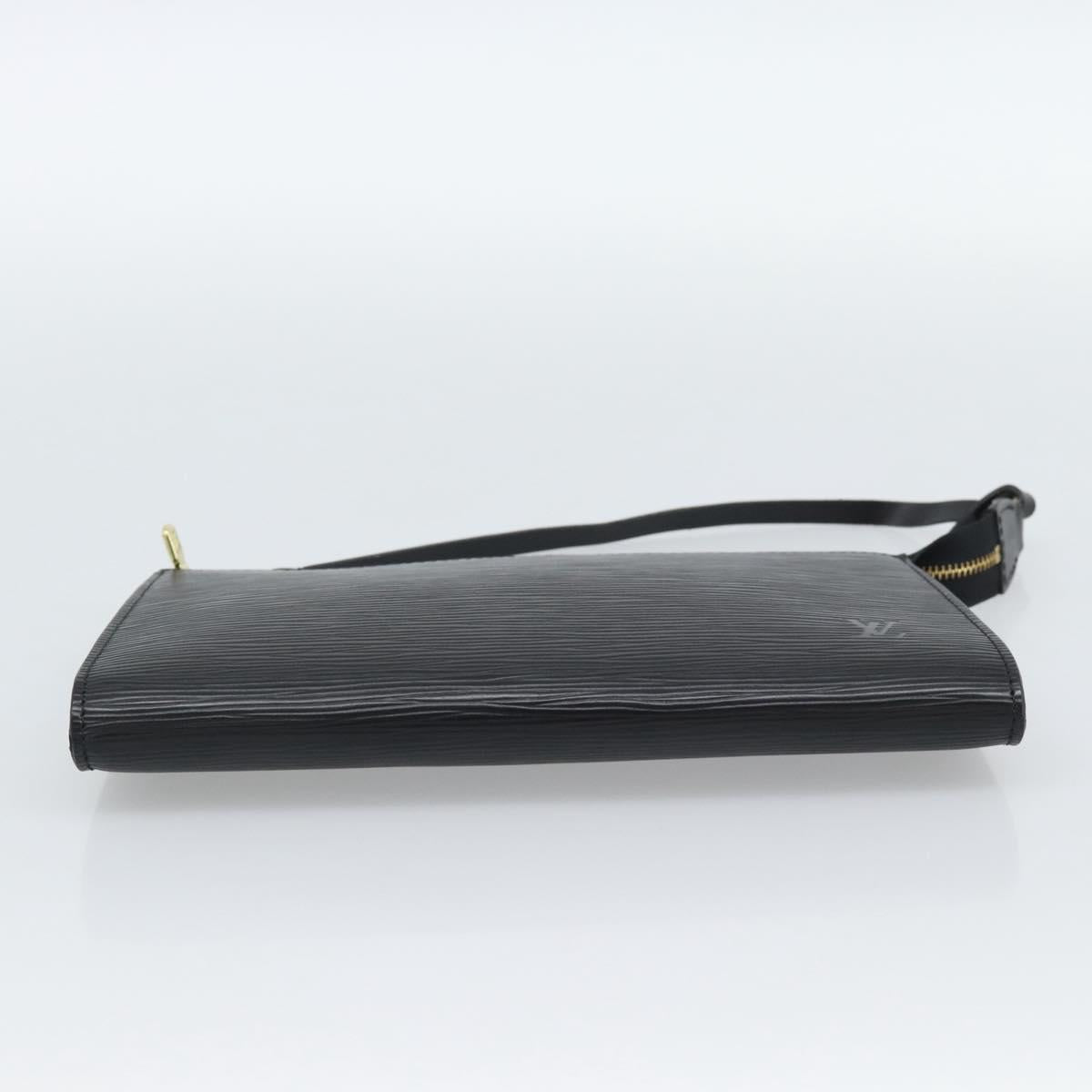 LOUIS VUITTON Epi Pochette Accessoires Pouch Black M52982 LV Auth 187872A