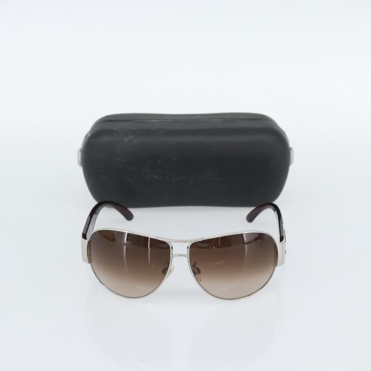 CHANEL Sunglasses plastic Brown CC Auth 187882V