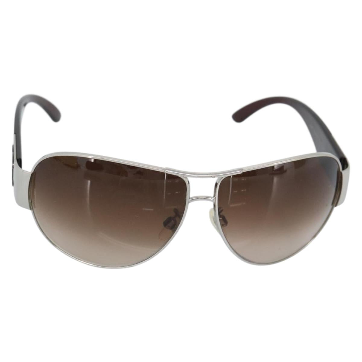 CHANEL Sunglasses plastic Brown CC Auth 187882V