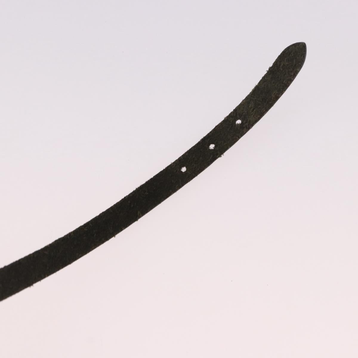 HERMES Appi 3 Bracelet Leather Black Auth 187888