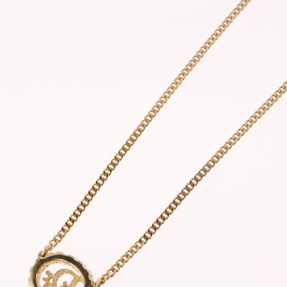 Christian Dior Necklace metal Gold Tone Auth 187891V