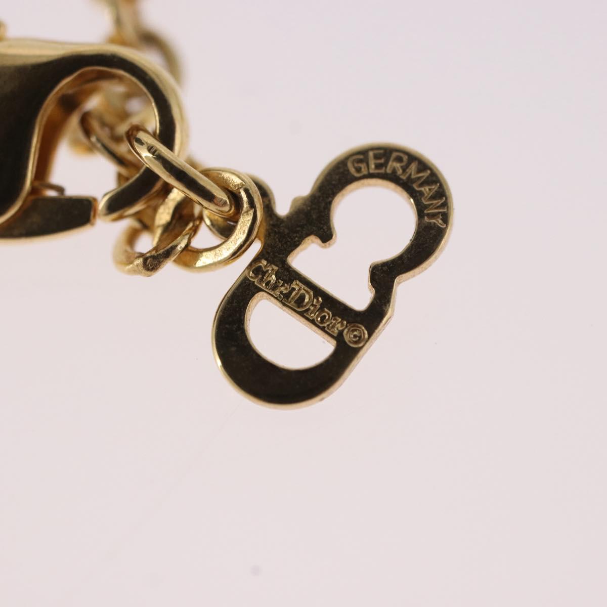 Christian Dior Necklace metal Gold Tone Auth 187891V