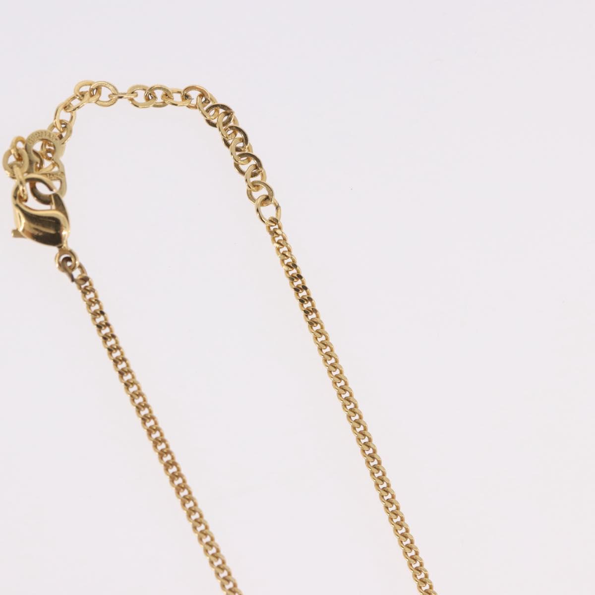 Christian Dior Necklace metal Gold Tone Auth 187891V