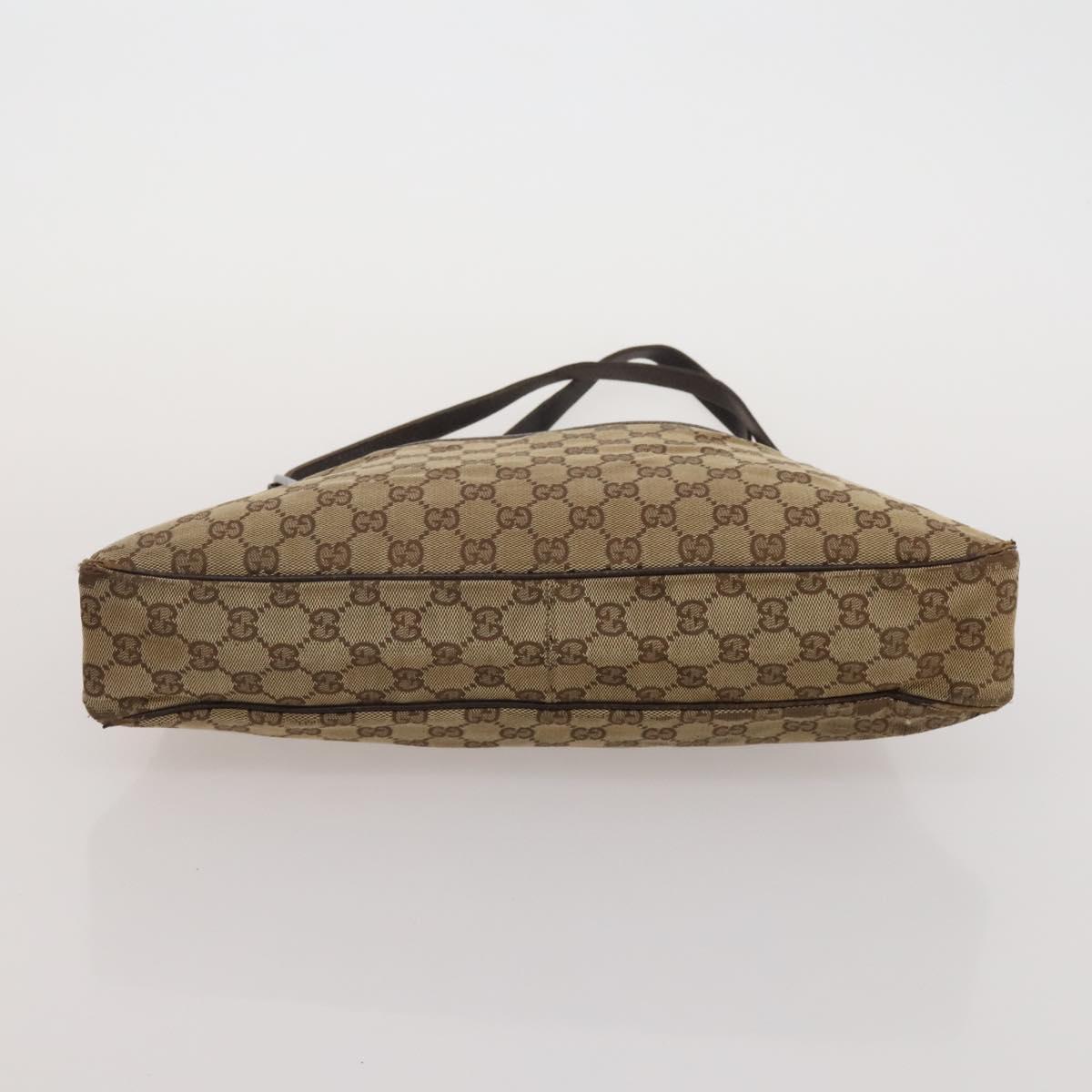 GUCCI GG Canvas Bamboo Hand Bag 3 Set Black Beige Auth 187895