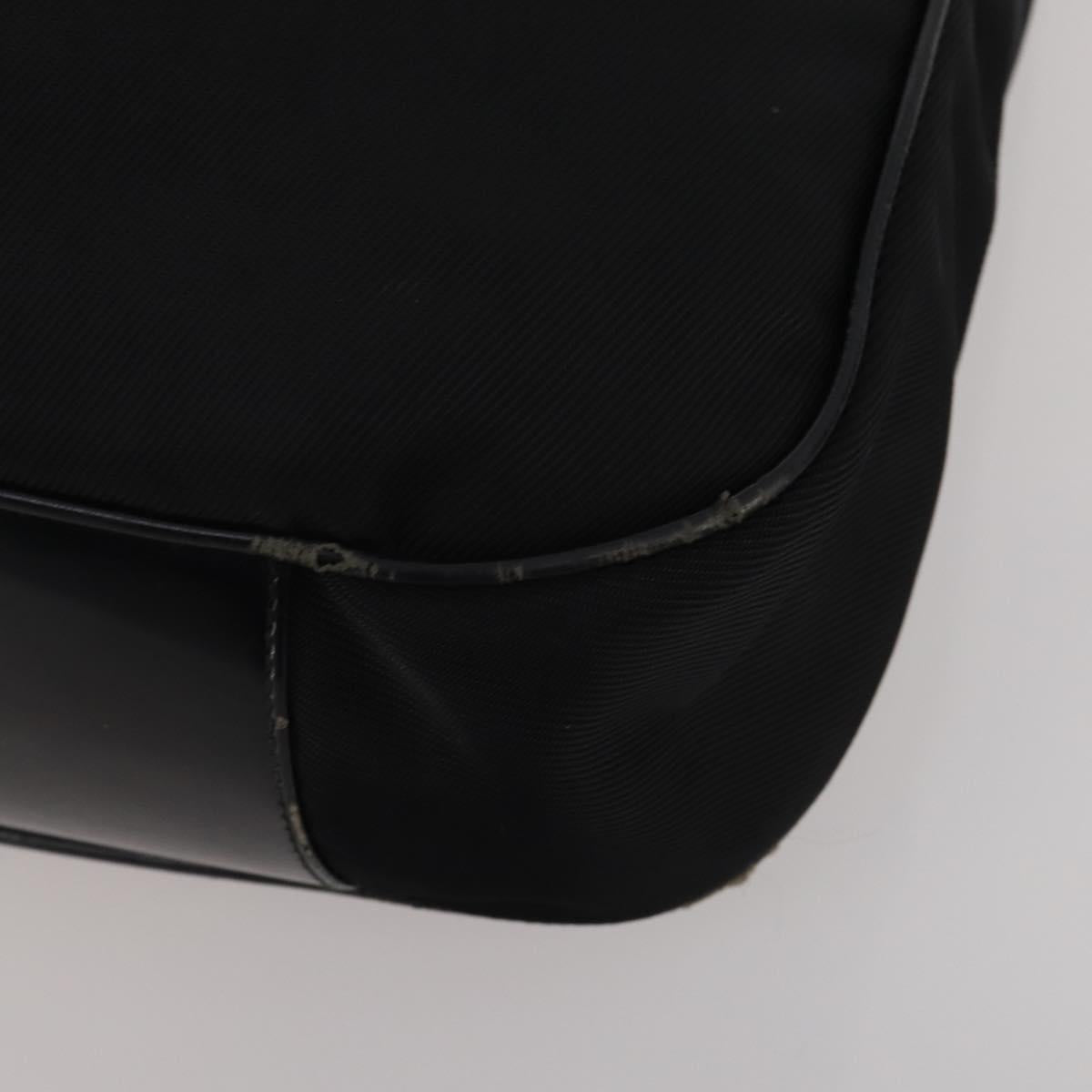 GUCCI Bamboo Shoulder Bag Nylon 2 Set Black Auth 187896