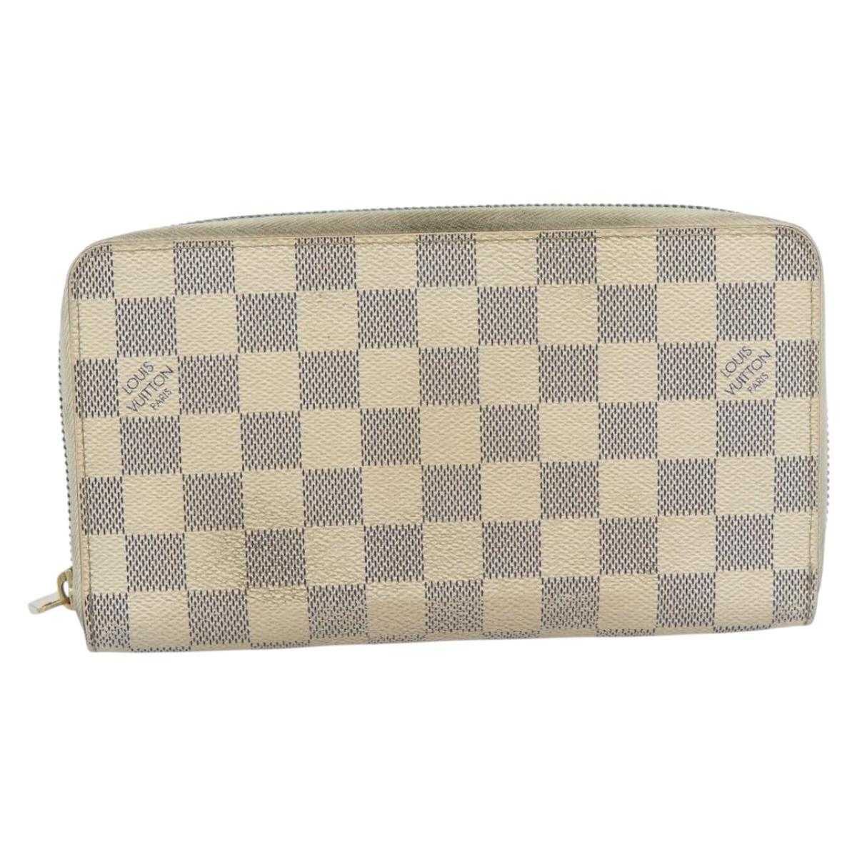 LOUIS VUITTON Monogram Damier Azur Wallet 2 Set LV Auth 187897