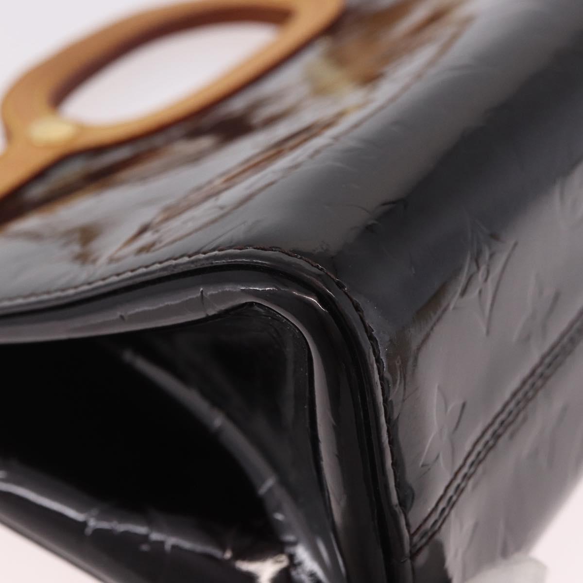 LOUIS VUITTON Vernis Roxbury Drive Hand Bag Amarante M91995 Auth 187927V