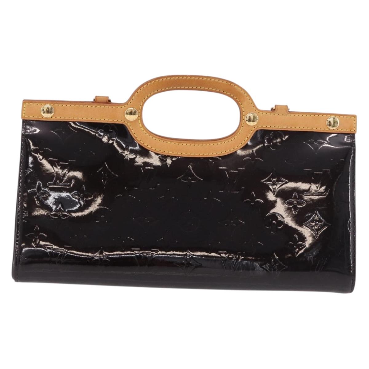 LOUIS VUITTON Vernis Roxbury Drive Hand Bag Amarante M91995 Auth 187927V