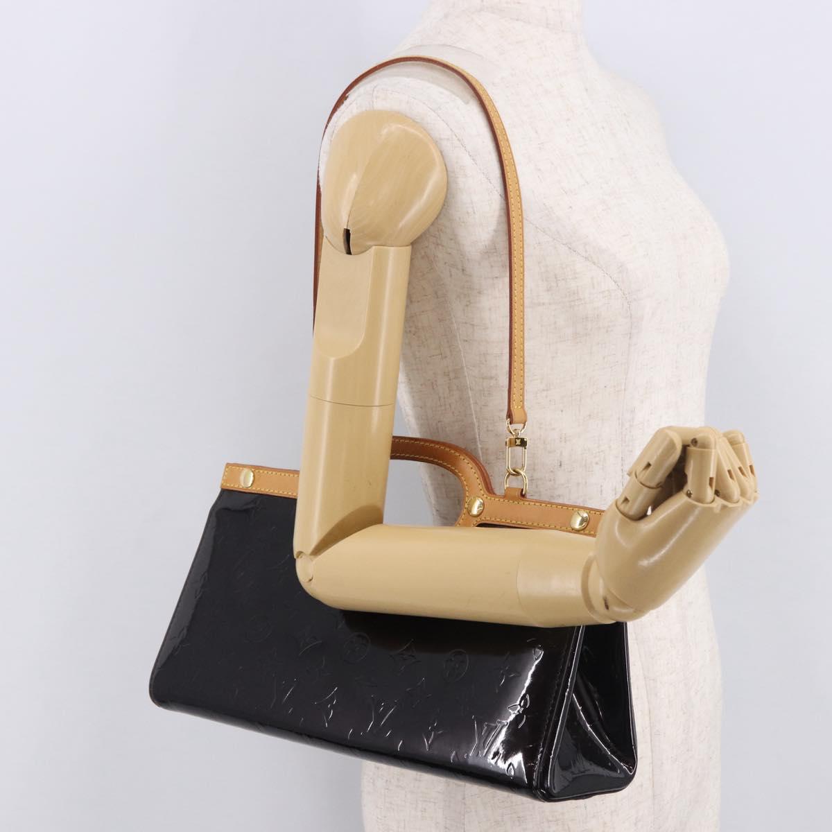 LOUIS VUITTON Vernis Roxbury Drive Hand Bag Amarante M91995 Auth 187927V