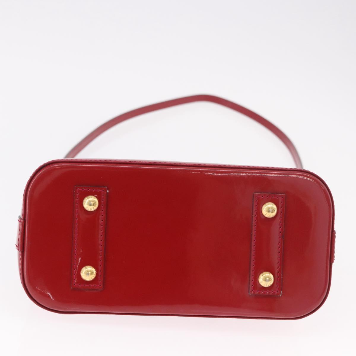 LOUIS VUITTON Vernis Alma BB Hand Bag Rose Andian M91771 LV Auth 187928V