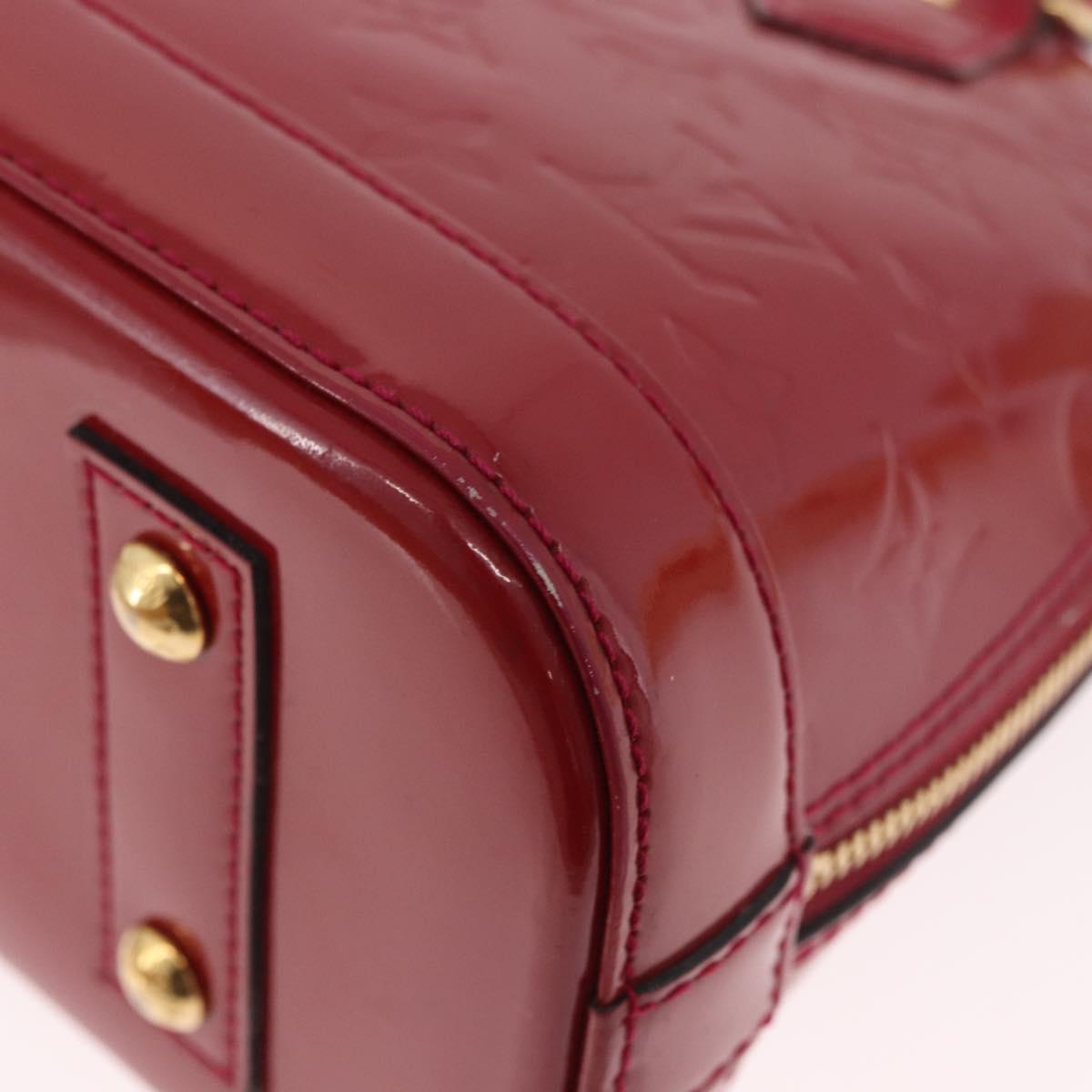 LOUIS VUITTON Vernis Alma BB Hand Bag Rose Andian M91771 LV Auth 187928V