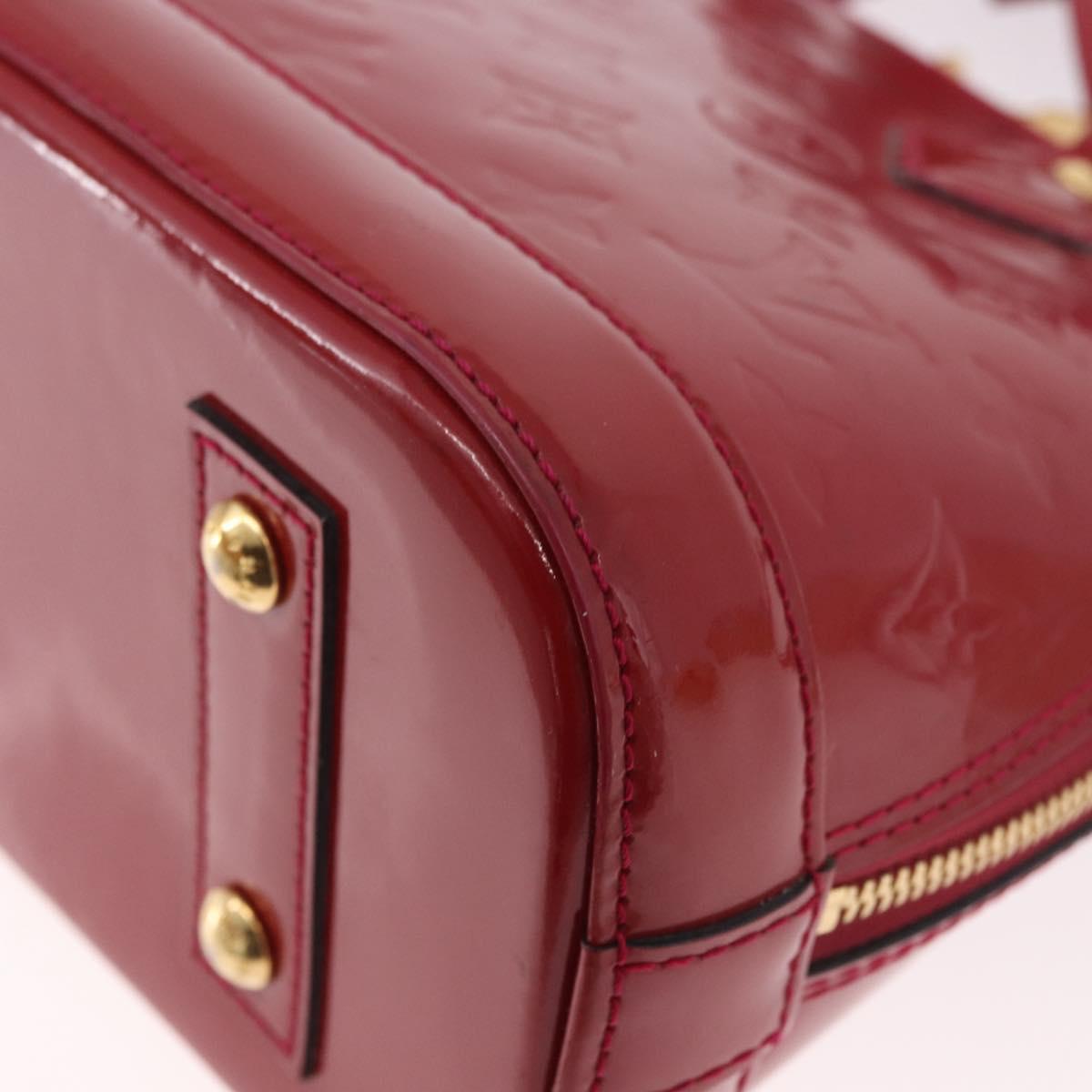 LOUIS VUITTON Vernis Alma BB Hand Bag Rose Andian M91771 LV Auth 187928V