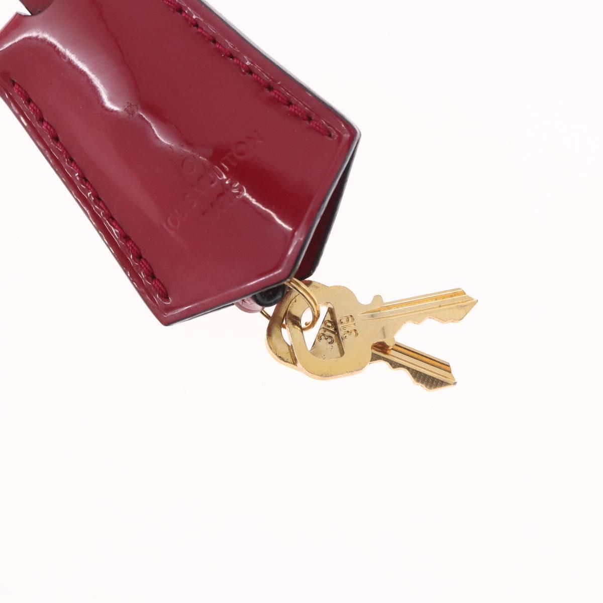 LOUIS VUITTON Vernis Alma BB Hand Bag Rose Andian M91771 LV Auth 187928V