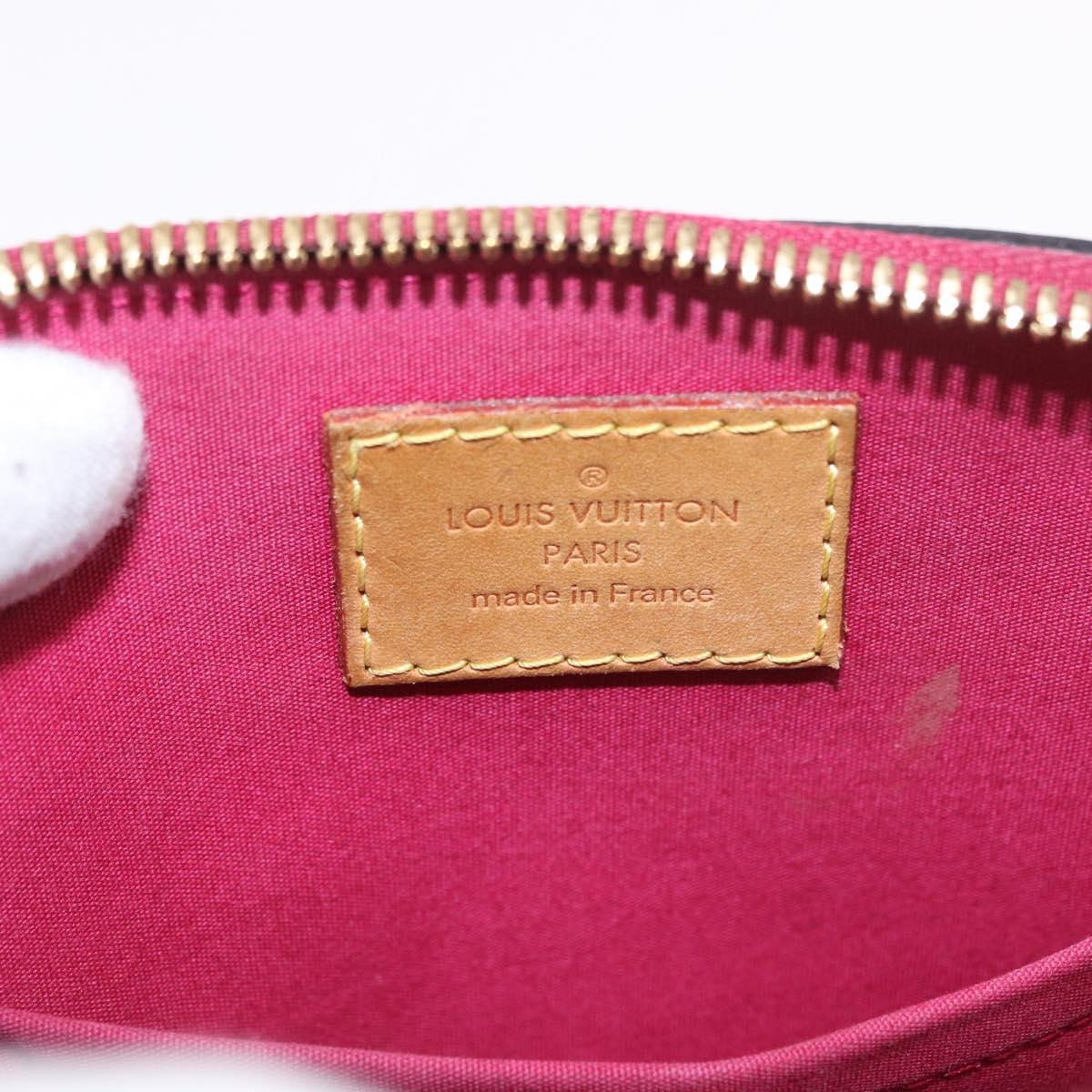 LOUIS VUITTON Vernis Alma BB Hand Bag Rose Andian M91771 LV Auth 187928V
