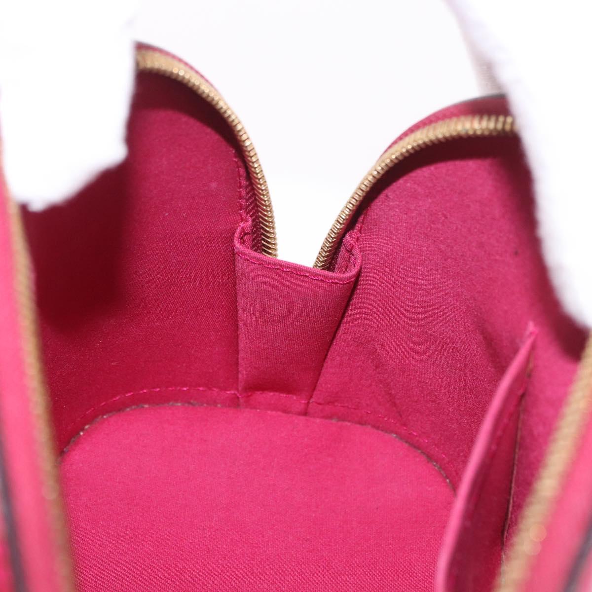 LOUIS VUITTON Vernis Alma BB Hand Bag Rose Andian M91771 LV Auth 187928V