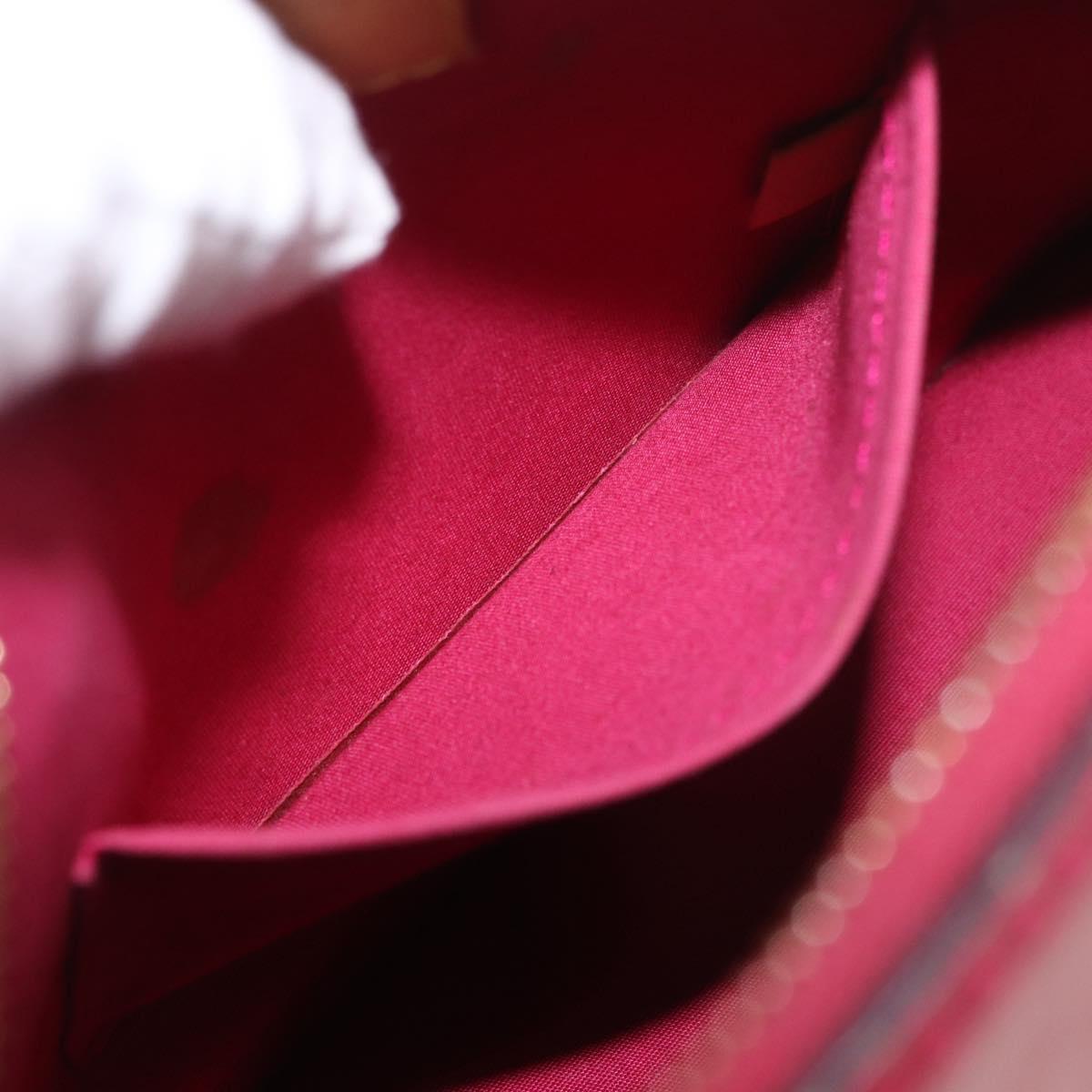 LOUIS VUITTON Vernis Alma BB Hand Bag Rose Andian M91771 LV Auth 187928V