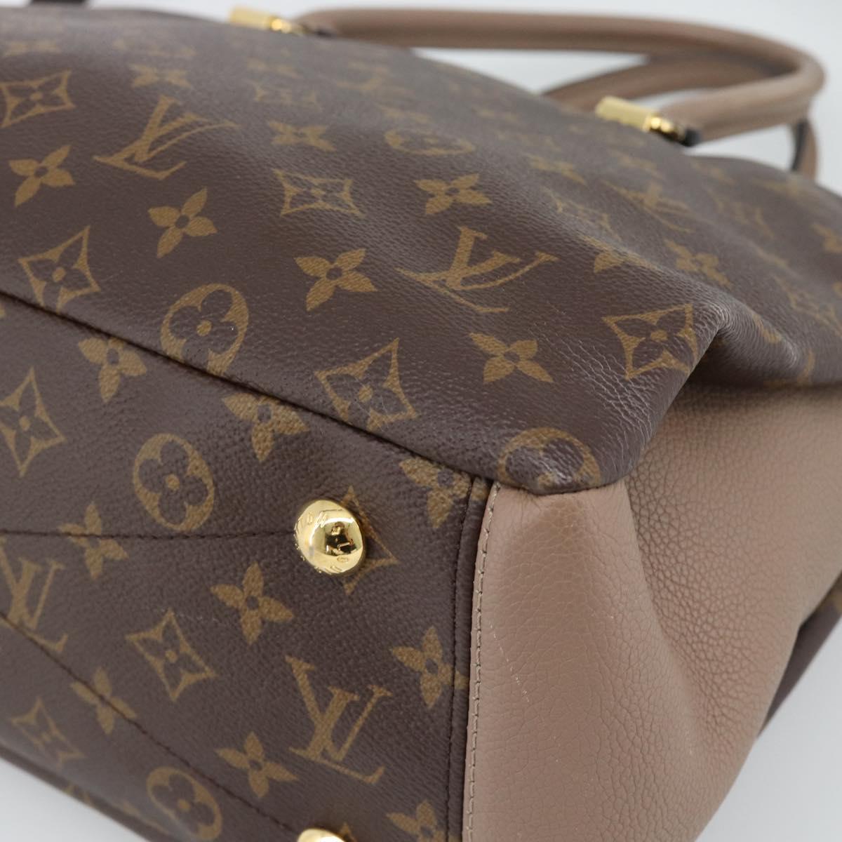 LOUIS VUITTON Monogram Pallas MM Hand Bag 2way LV Auth 187929M