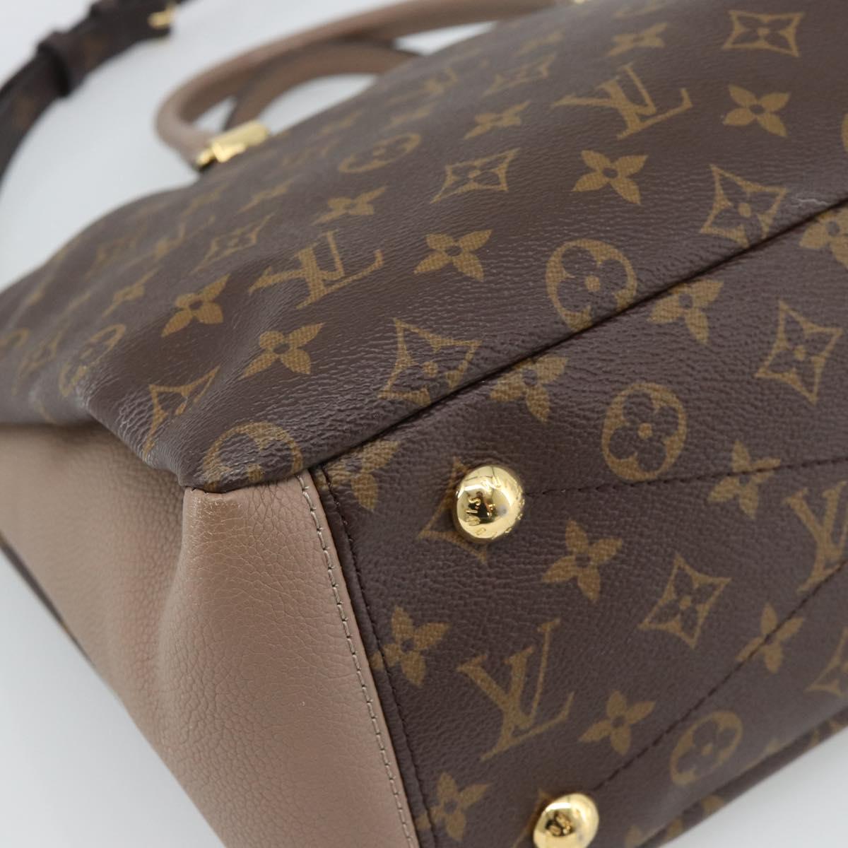 LOUIS VUITTON Monogram Pallas MM Hand Bag 2way LV Auth 187929M