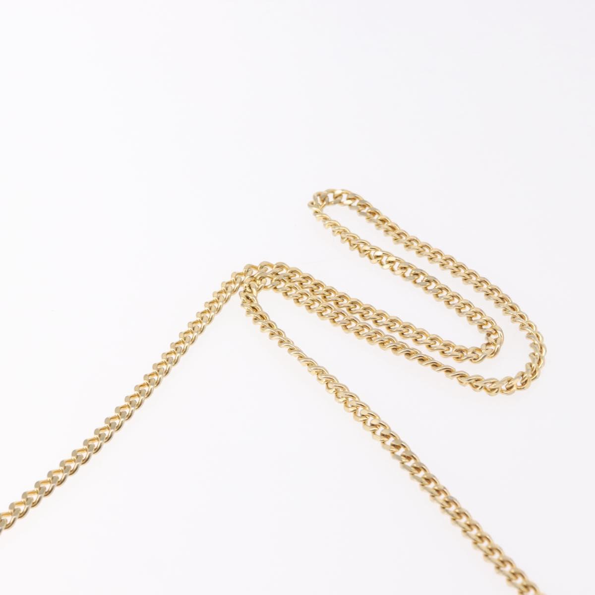 Christian Dior Trotter Chain Shoulder Bag Black Gold Auth 187932V