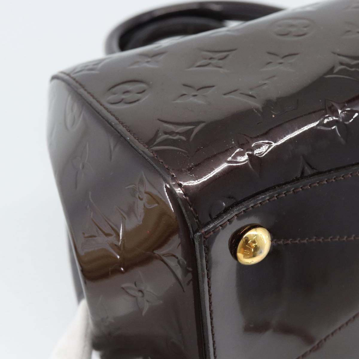 LOUIS VUITTON Vernis Montana Hand Bag Rouge Forbist LV Auth 187934V
