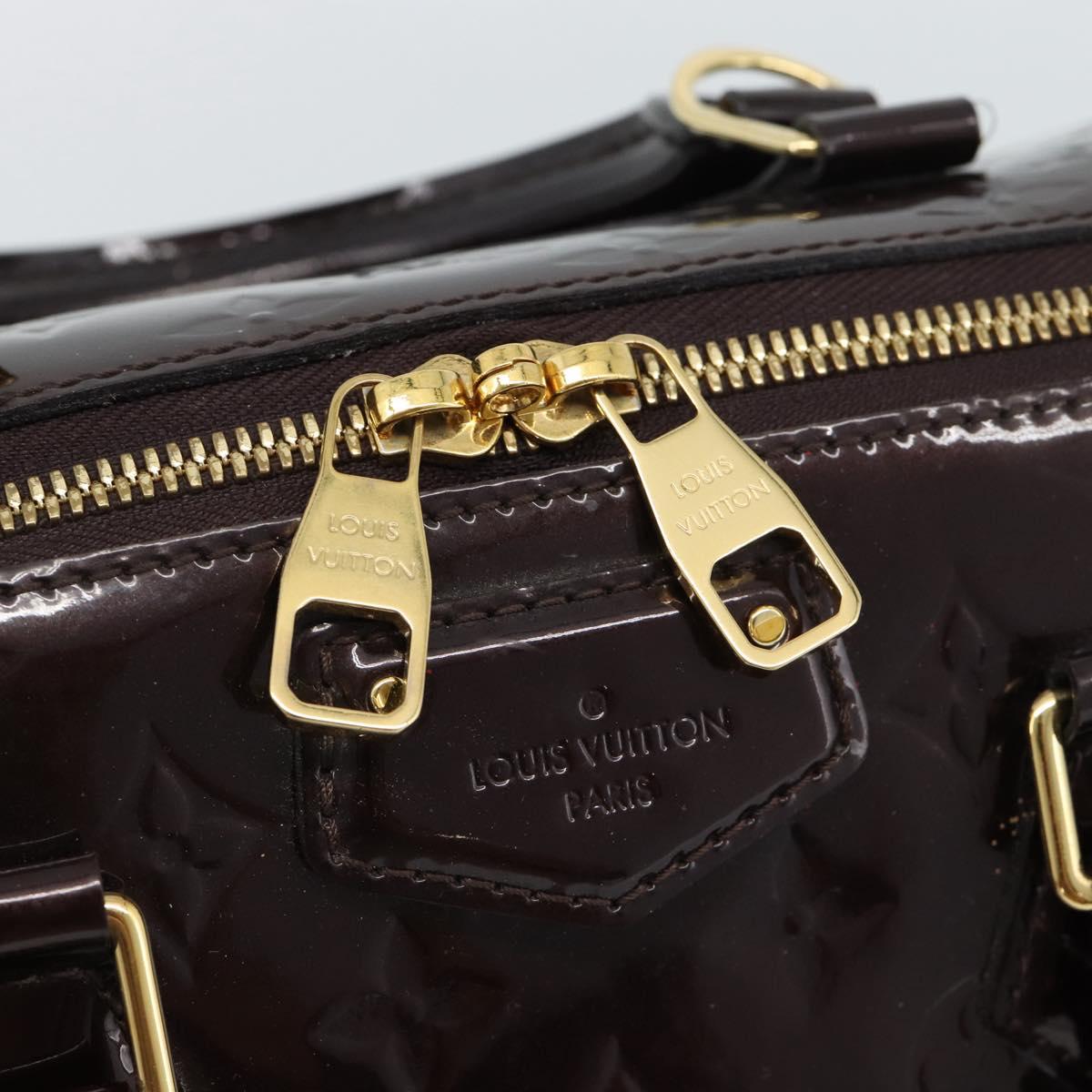 LOUIS VUITTON Vernis Montana Hand Bag Rouge Forbist LV Auth 187934V