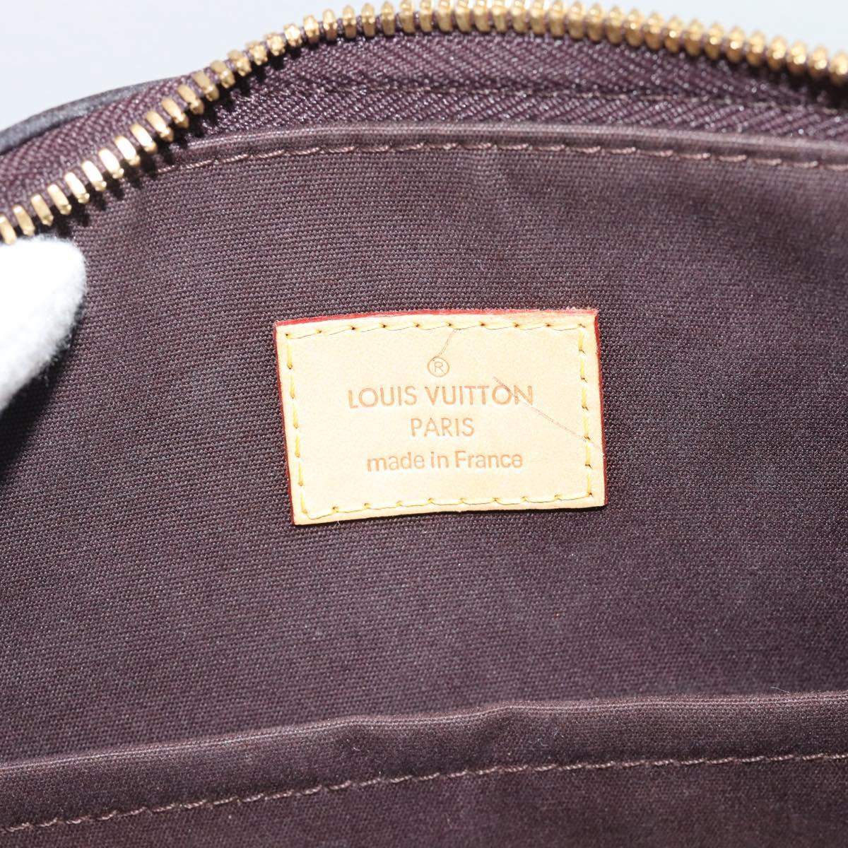 LOUIS VUITTON Vernis Montana Hand Bag Rouge Forbist LV Auth 187934V
