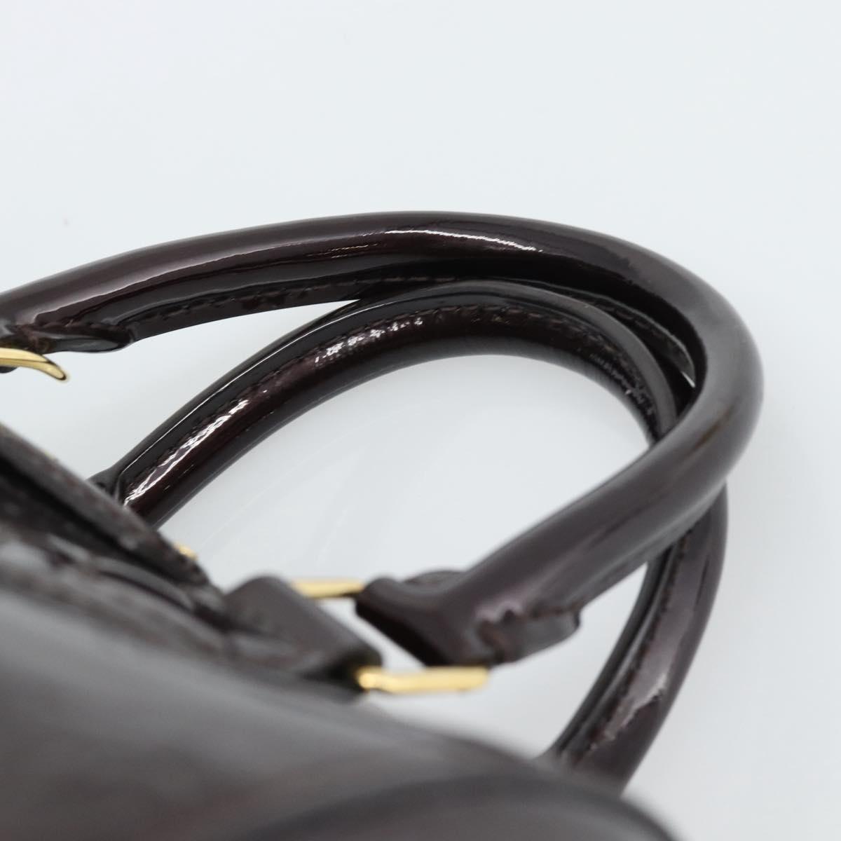 LOUIS VUITTON Vernis Montana Hand Bag Rouge Forbist LV Auth 187934V