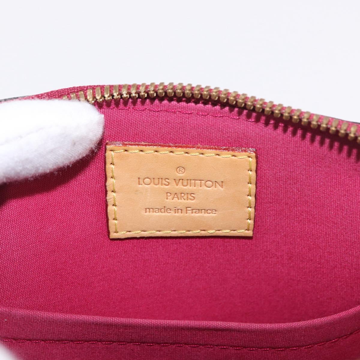 LOUIS VUITTON Monogram Vernis Alma BB Hand Bag Rose Andian M91771 Auth 187936V
