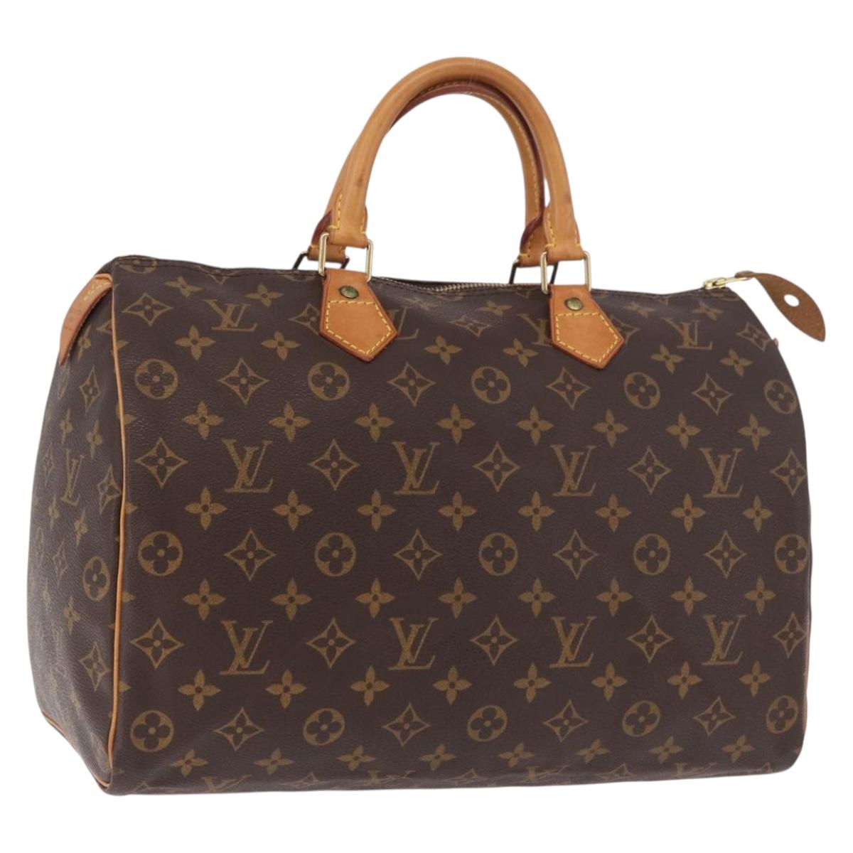 LOUIS VUITTON Monogram Speedy 35 Hand Bag M41524 LV Auth 187938V