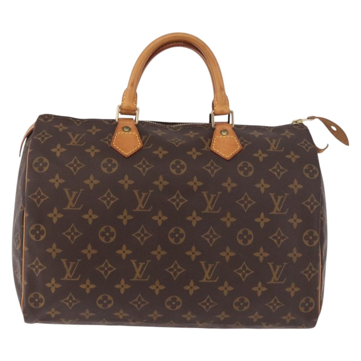 LOUIS VUITTON Monogram Speedy 35 Hand Bag M41524 LV Auth 187938V