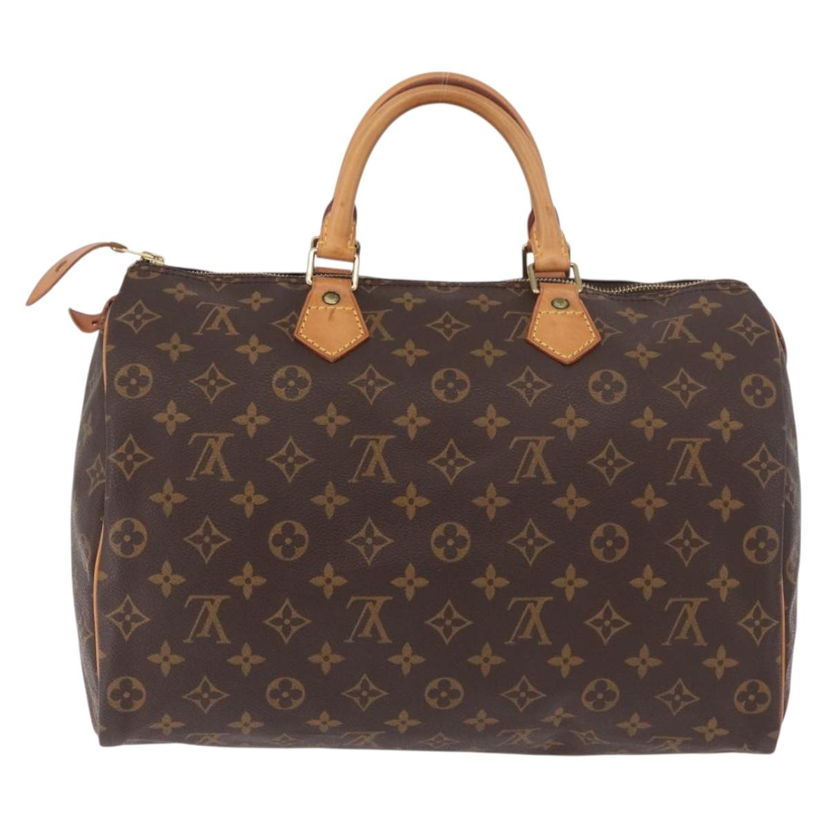 LOUIS VUITTON Monogram Speedy 35 Hand Bag M41524 LV Auth 187938V