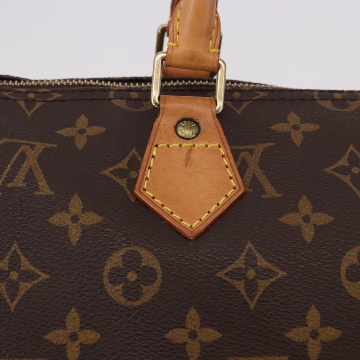 LOUIS VUITTON Monogram Speedy 35 Hand Bag M41524 LV Auth 187938V