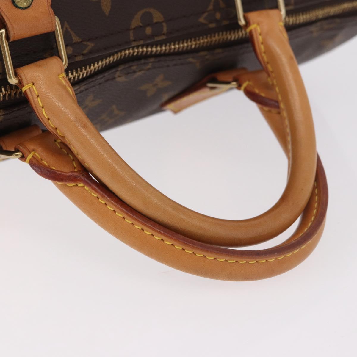 LOUIS VUITTON Monogram Speedy 35 Hand Bag M41524 LV Auth 187938V