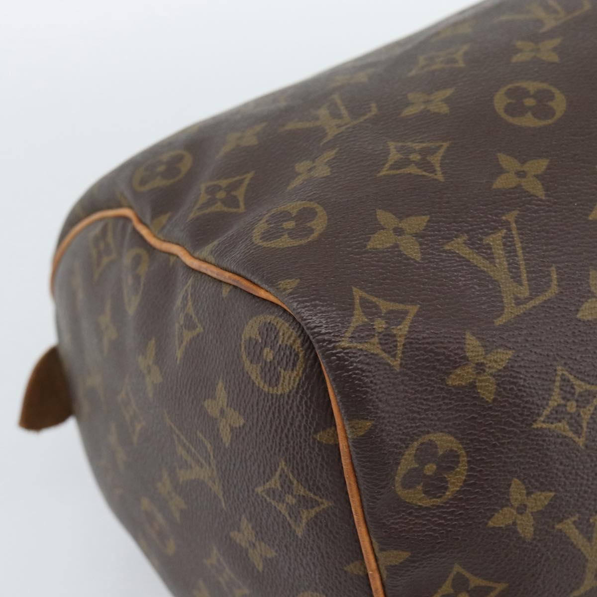 LOUIS VUITTON Monogram Speedy 35 Hand Bag M41524 LV Auth 187939A