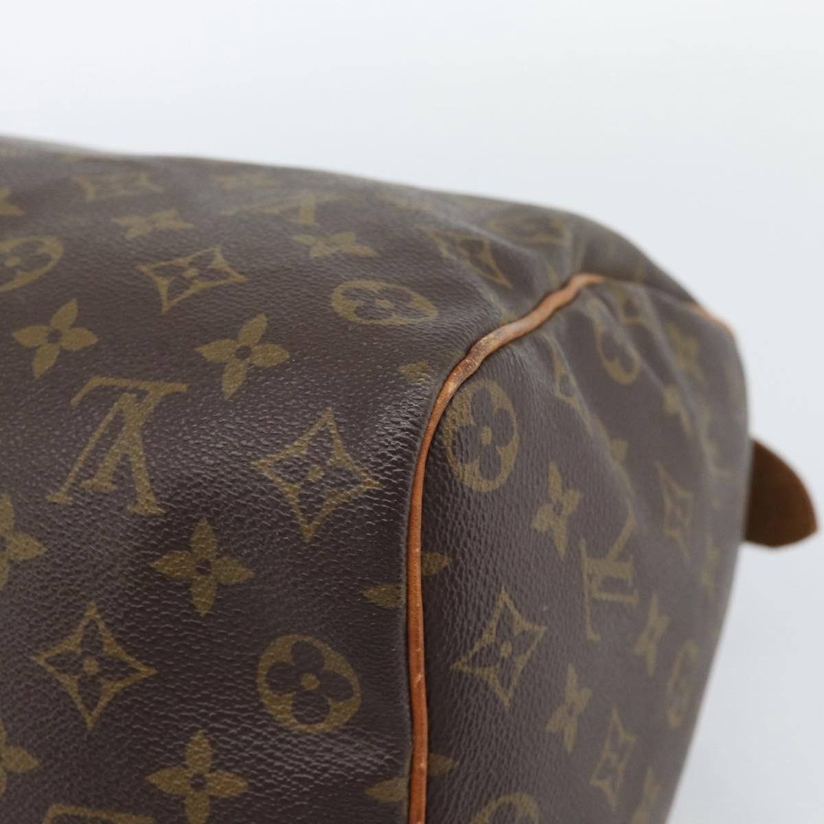 LOUIS VUITTON Monogram Speedy 35 Hand Bag M41524 LV Auth 187939A