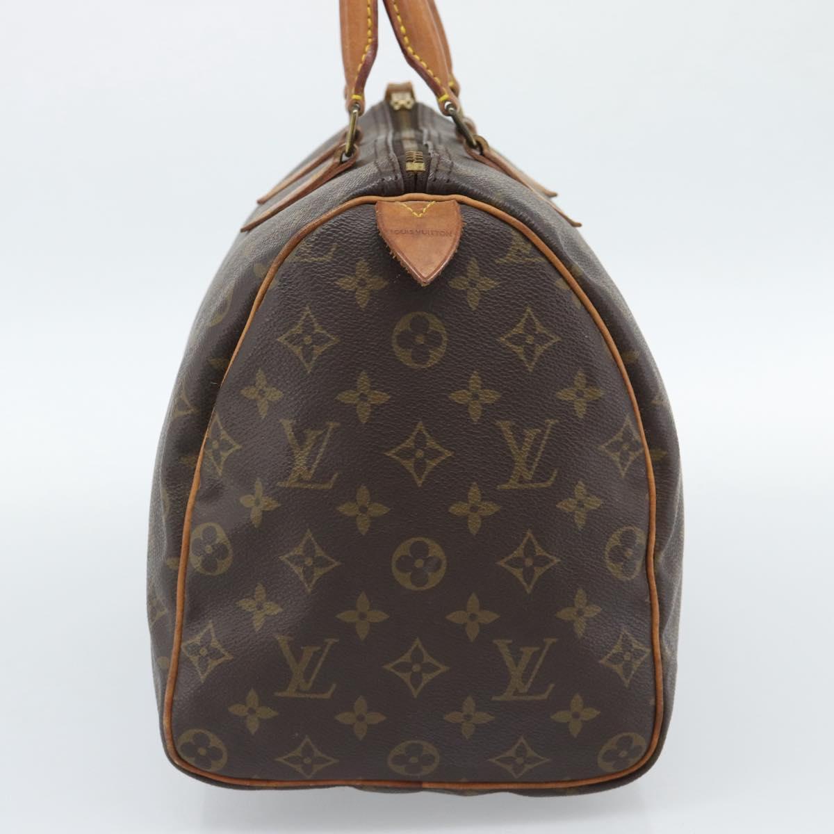 LOUIS VUITTON Monogram Speedy 35 Hand Bag M41524 LV Auth 187939A