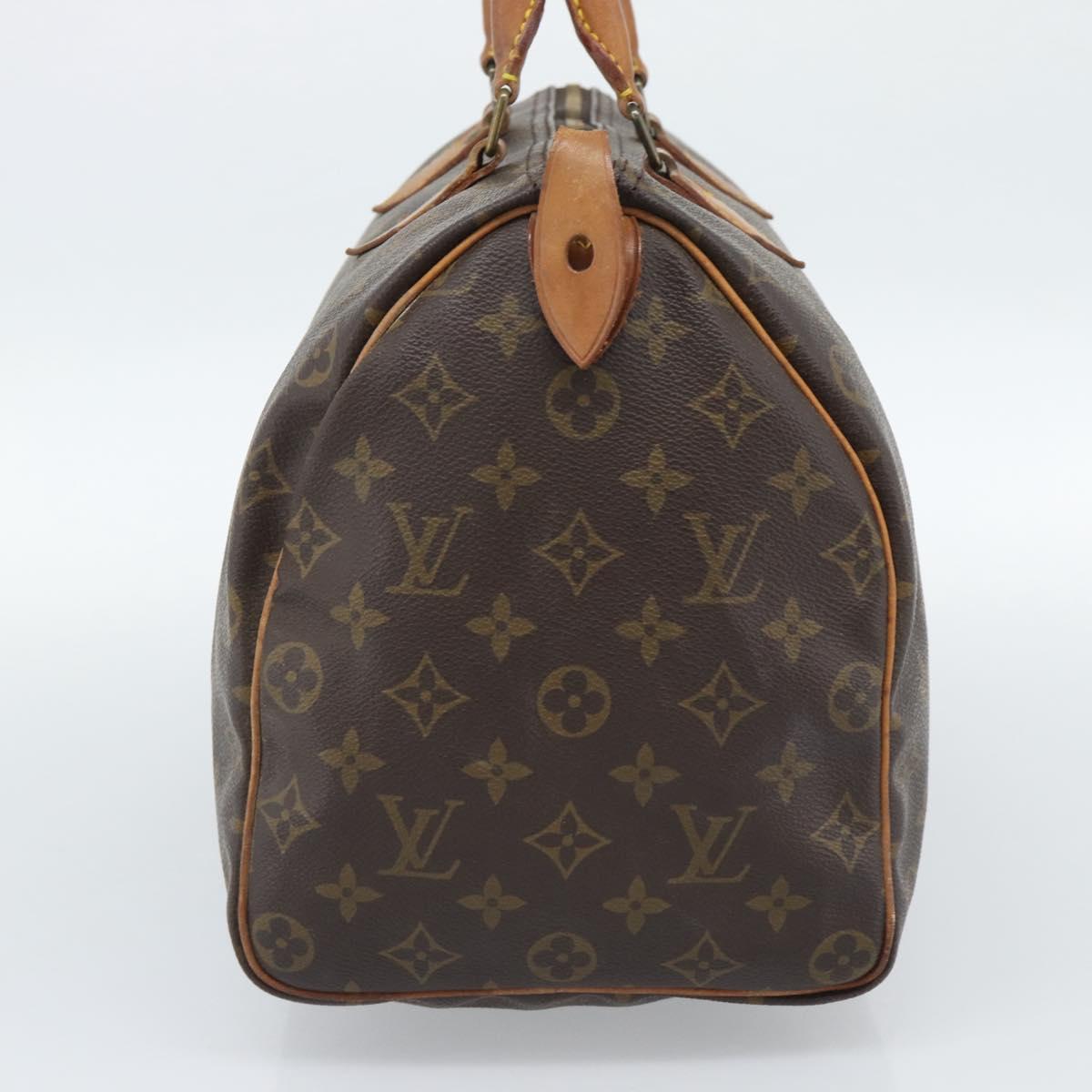LOUIS VUITTON Monogram Speedy 35 Hand Bag M41524 LV Auth 187939A