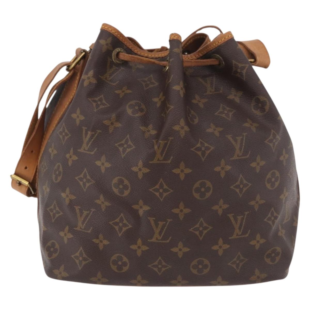 LOUIS VUITTON Monogram Petit Noe Shoulder Bag M42226 LV Auth 187943