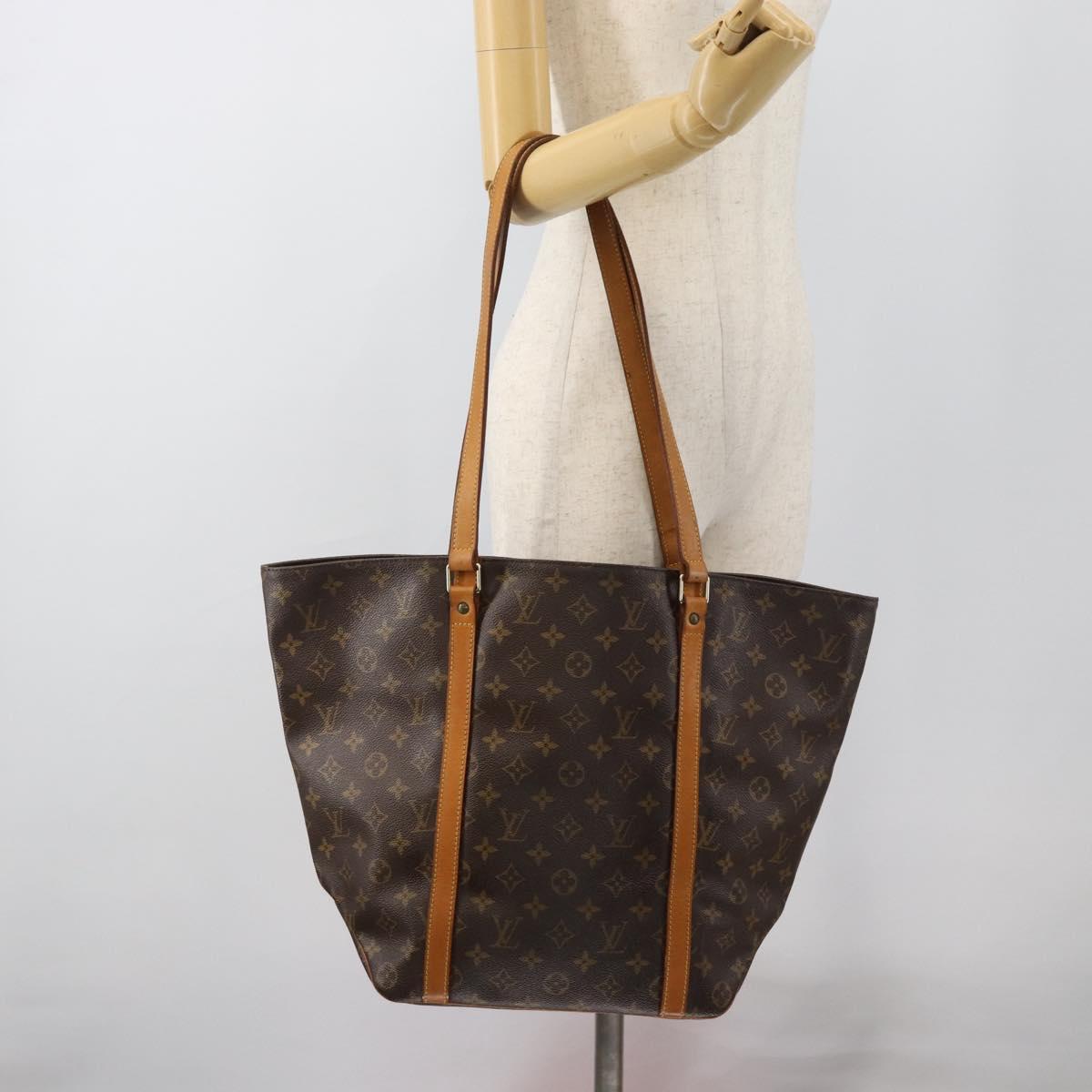 LOUIS VUITTON Monogram Sac Shopping Tote Bag M51108 LV Auth 187944A