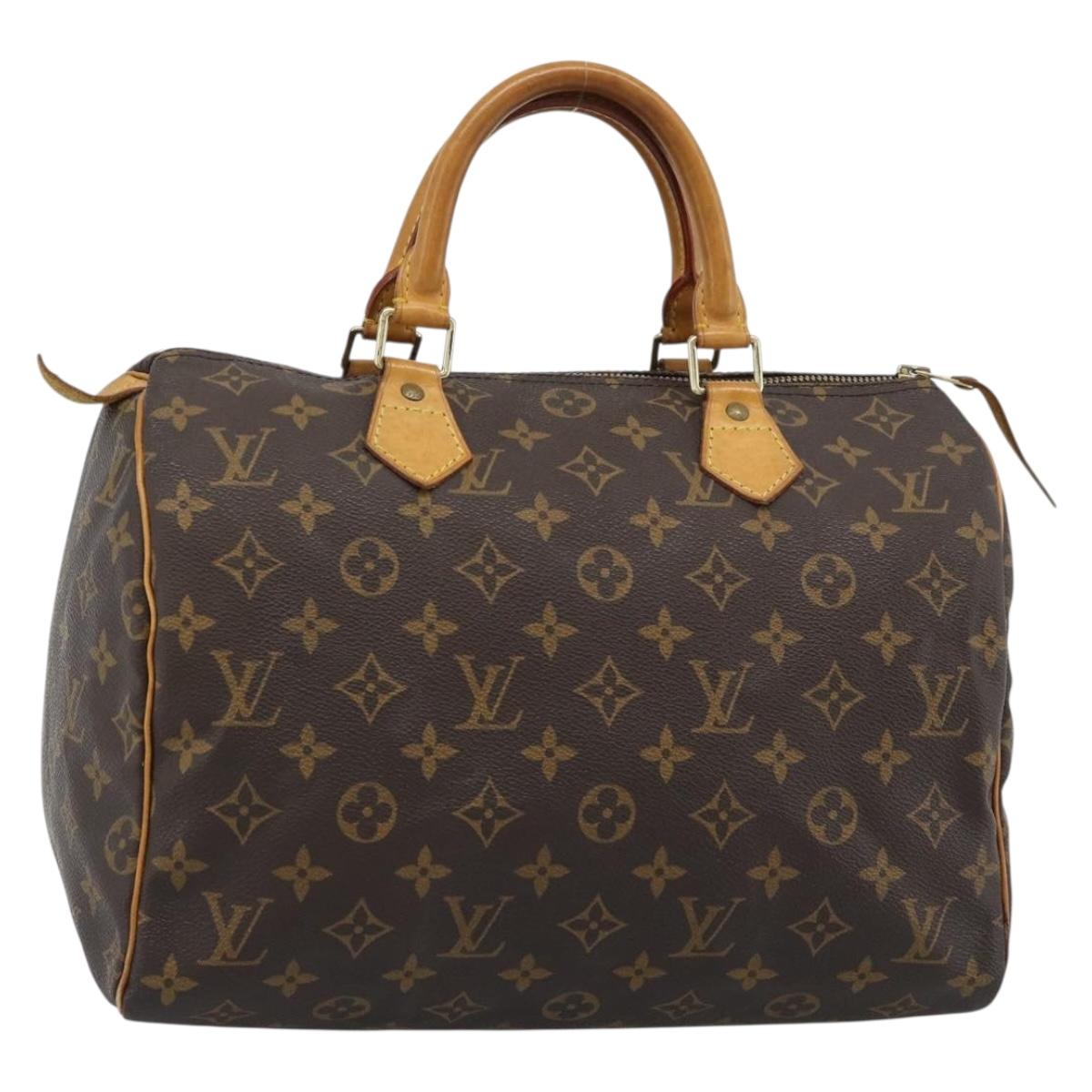 LOUIS VUITTON Monogram Speedy 30 Hand Bag M41526 LV Auth 187947A