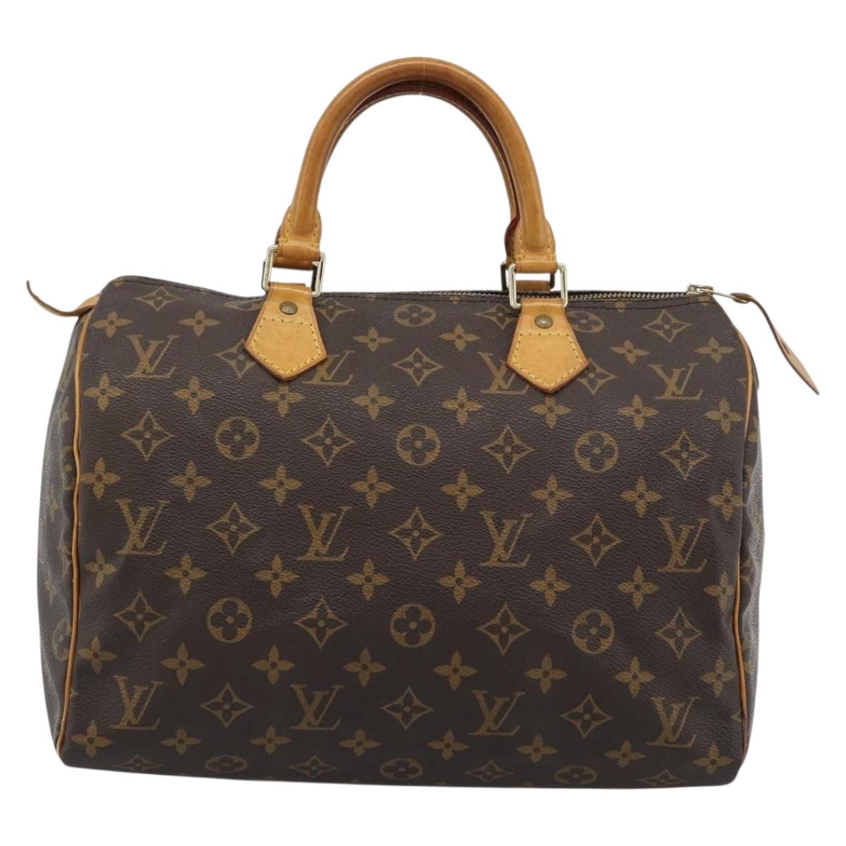 LOUIS VUITTON Monogram Speedy 30 Hand Bag M41526 LV Auth 187947A