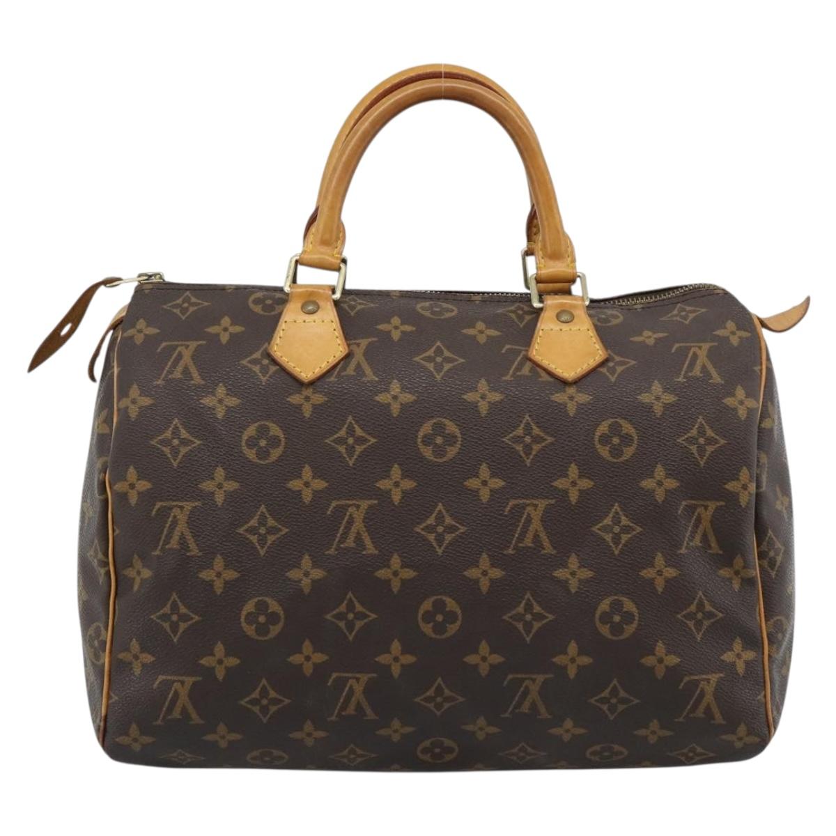 LOUIS VUITTON Monogram Speedy 30 Hand Bag M41526 LV Auth 187947A