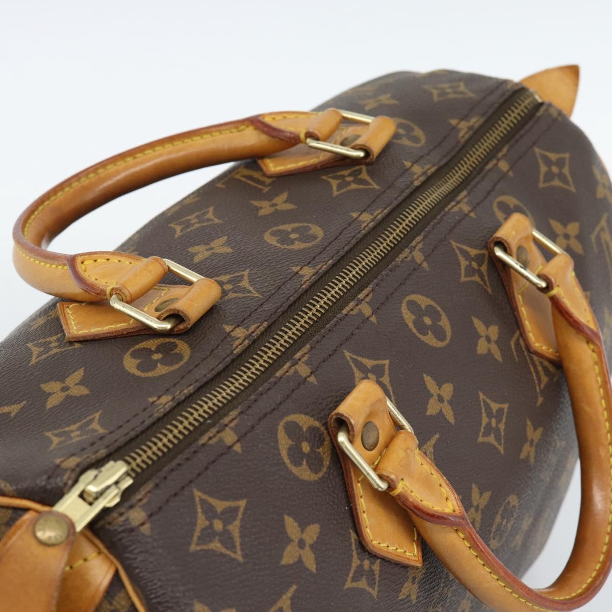 LOUIS VUITTON Monogram Speedy 30 Hand Bag M41526 LV Auth 187947A