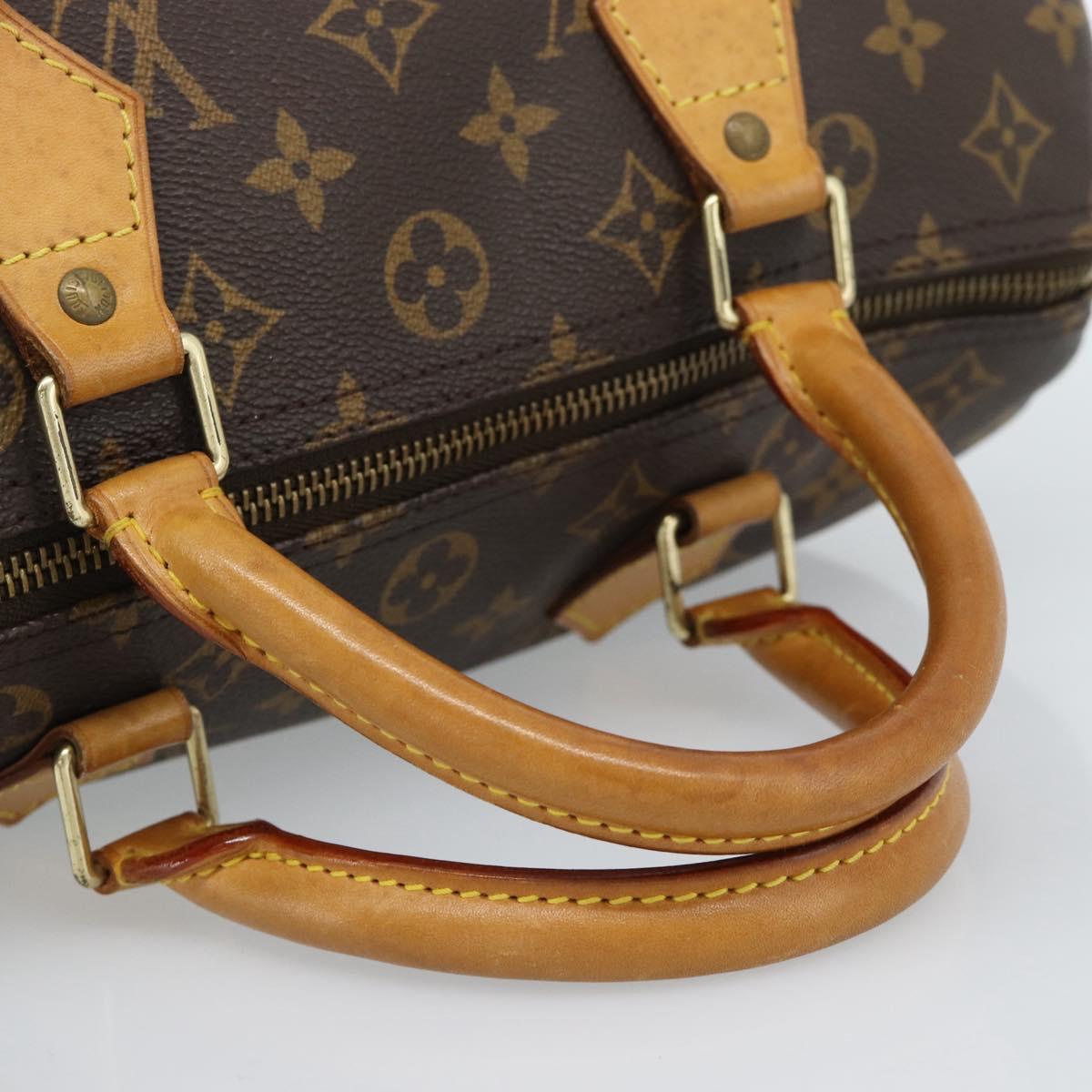 LOUIS VUITTON Monogram Speedy 30 Hand Bag M41526 LV Auth 187947A