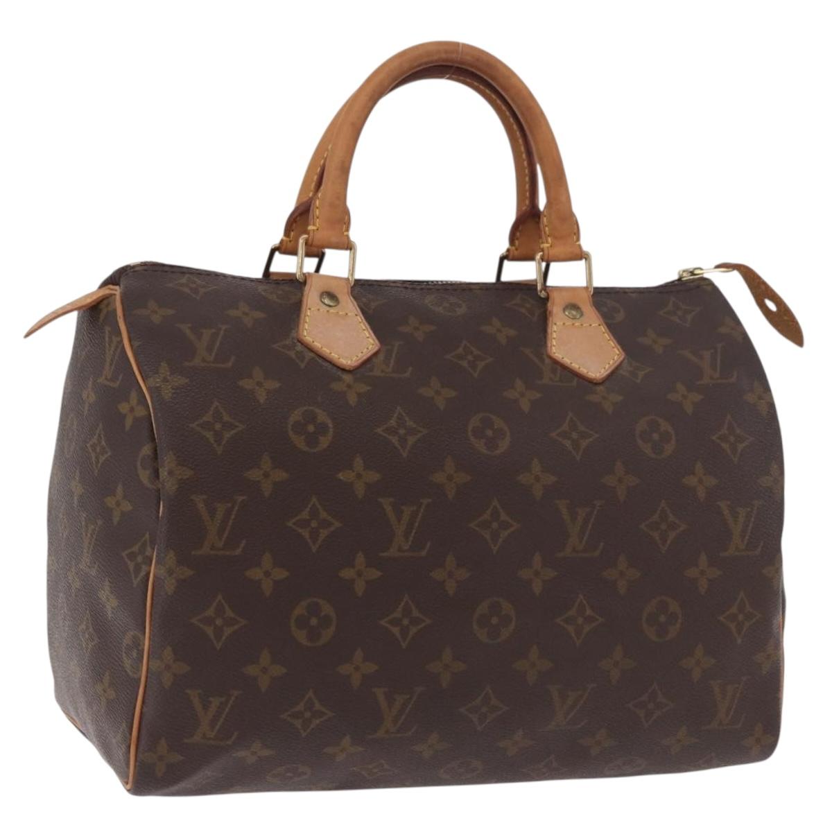 LOUIS VUITTON Monogram Speedy 30 Hand Bag M41526 LV Auth 187948V